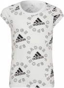 Adidas logo  t-shirt white kids