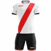 Zeus Icon Teamwear Set Maglia Con Pantaloncini Bianco Rosso uomo