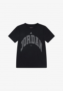 T-Shirt Air Jordan  - Nero Logo Grande Grigio