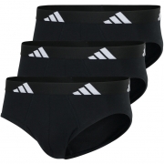 3PK SLIP ADIDAS-NERO LOGO BIANCO